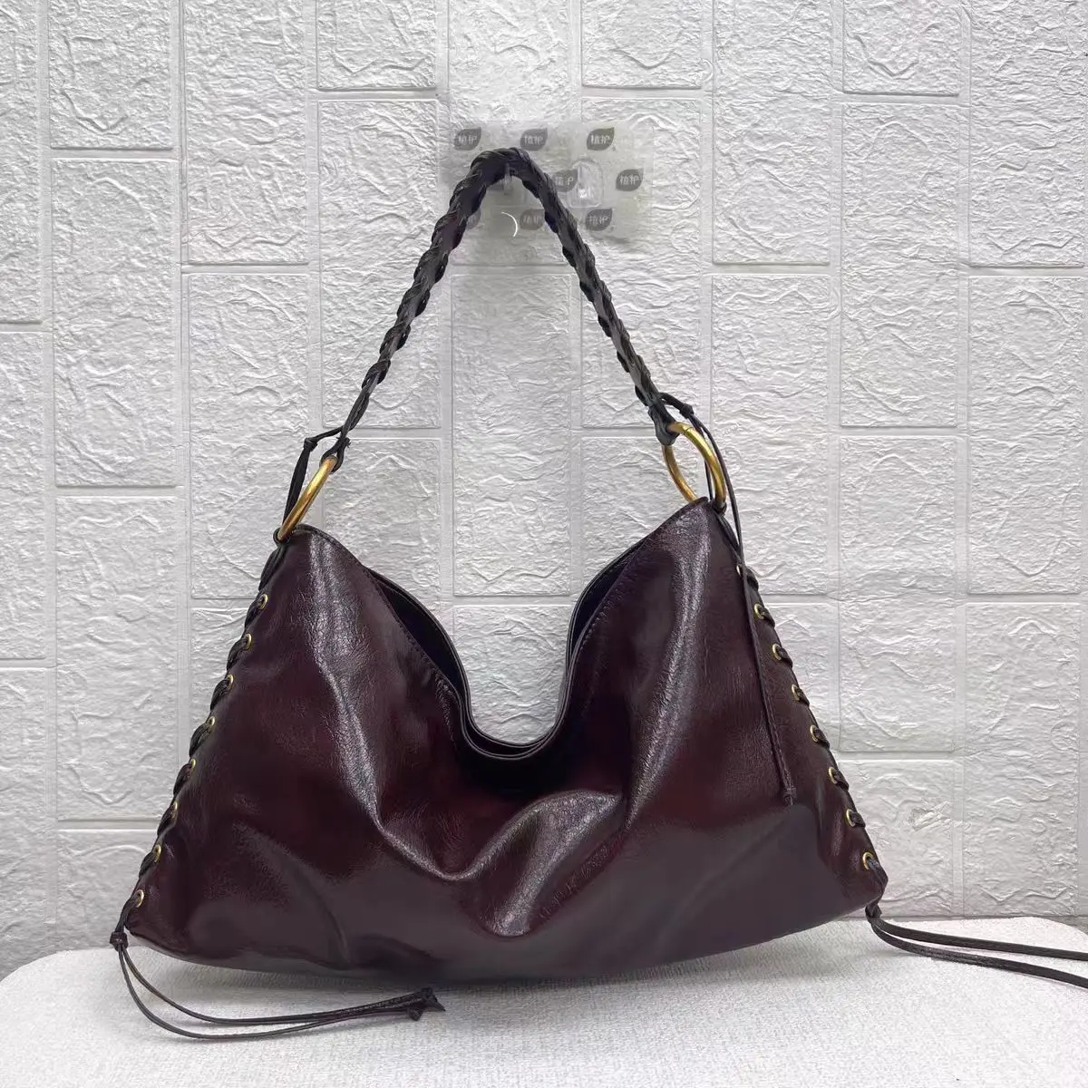 Fashion Woven Strap Shoulder Bag Soft PU Leather Women Handbags High Quality Shopper Tote Bags for Women Bag Commuting Purses