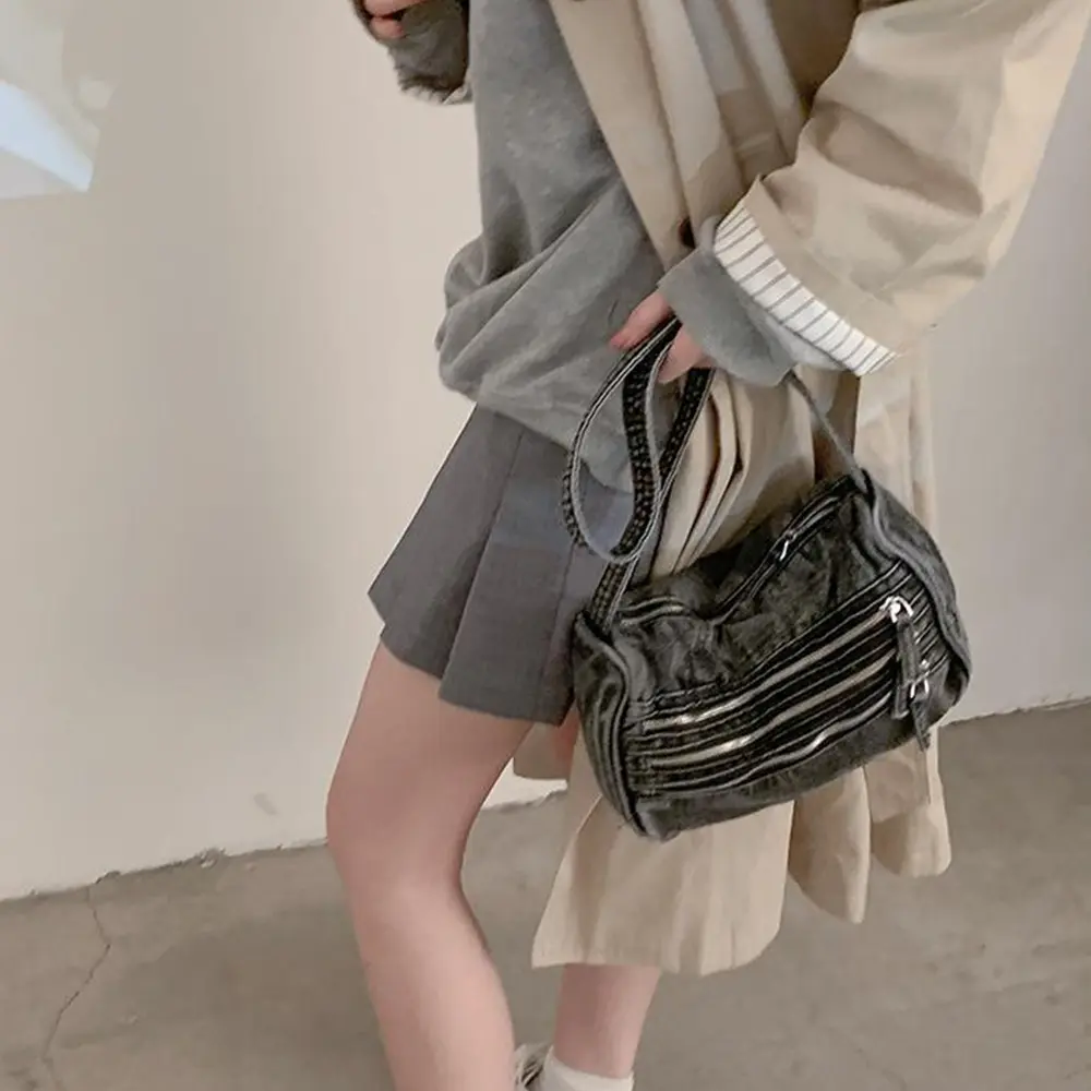 Fashion Denim Crossbody Bags for Women Casual Canvas Shoulder Bag Small Pillow Designer Bags Women's Handbag High Quality Tote