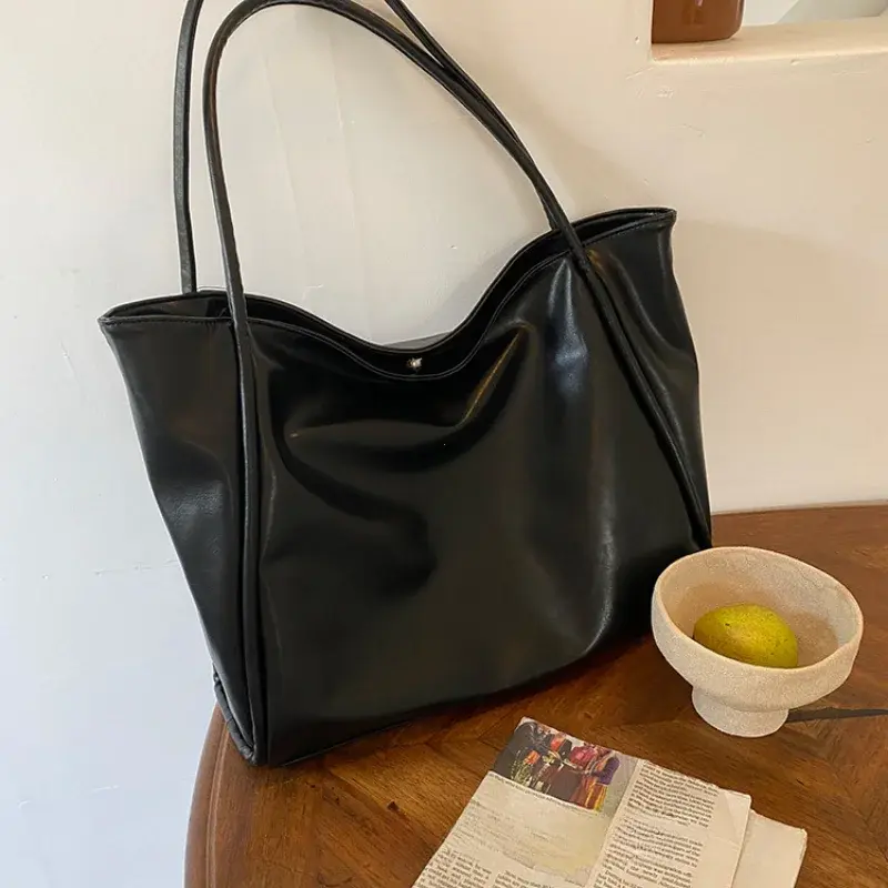 Portable Texture Tote Bag for Women, Shoulder Underarm Bag, Commuting Bag, Large Capacity, Niche Design, Autumn Winter Handbags