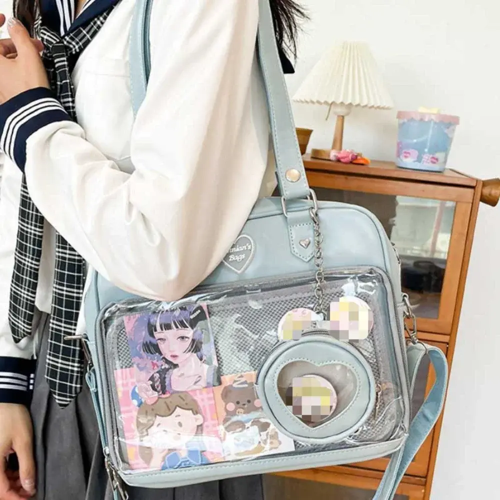 Women Japanese Style Transparent Kawaii Itabag Fashion Student Crossbody Bag JK Uniform Shoulder Bag Tote Handbags Women Ita Bag