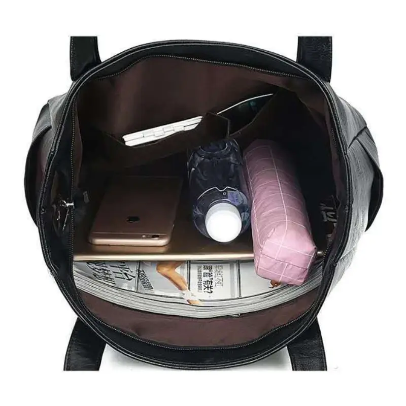 Large Capacity Casual Tote Bag Women Luxury Handbag Shoulder Bag for Female 2025 Ladies Vintage PU Leather Crossbody Bag Sac