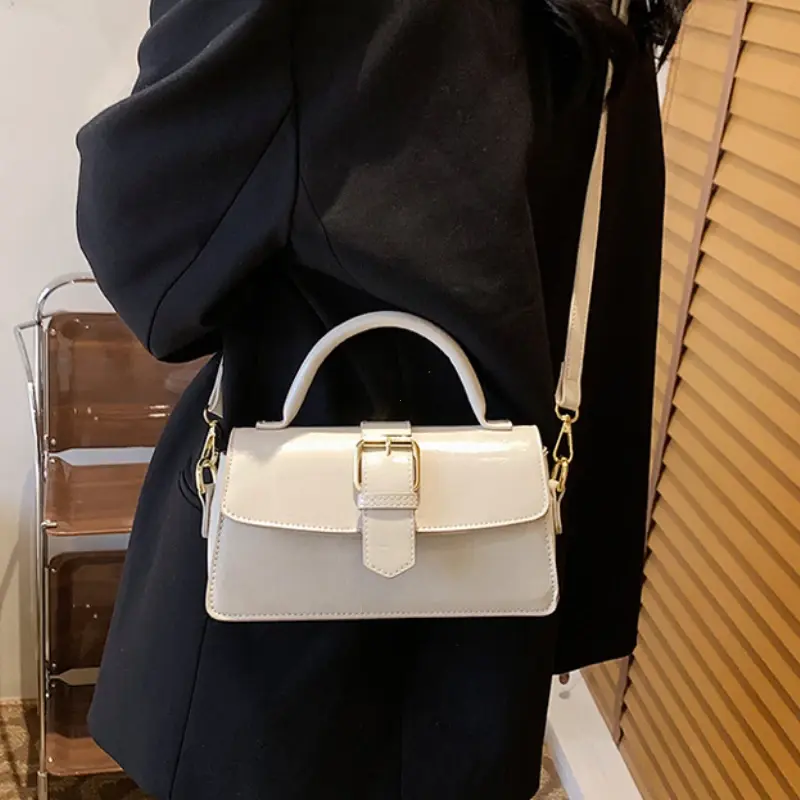 Versatile PU Crossbody Bag for Women Trendy High Quality Women's Shoulder Bag Soild Color Vintage Crossbody Messegner Bags