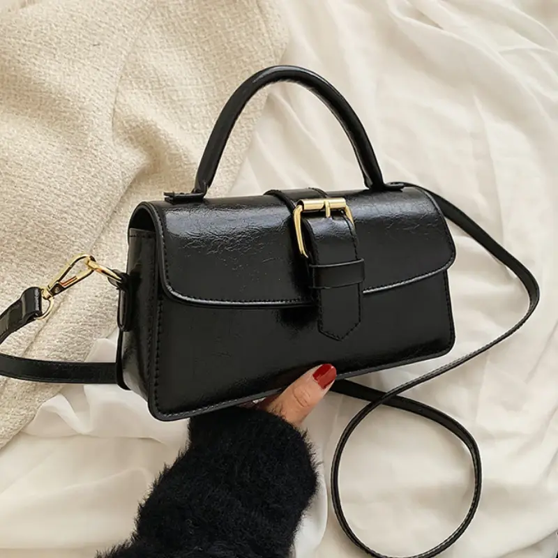 Versatile PU Crossbody Bag for Women Trendy High Quality Women's Shoulder Bag Soild Color Vintage Crossbody Messegner Bags