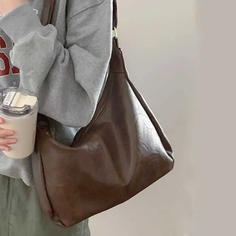 Maillard Retro Shoulder Bag Women 2025 New Trendy South Korean Tote Bag All-Match Large Capacity Shoulder Bag Handbag for Women
