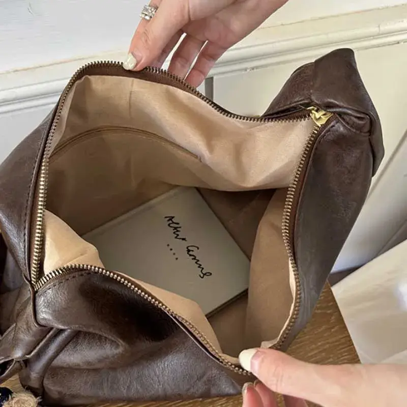 Maillard Retro Shoulder Bag Women 2025 New Trendy South Korean Tote Bag All-Match Large Capacity Shoulder Bag Handbag for Women