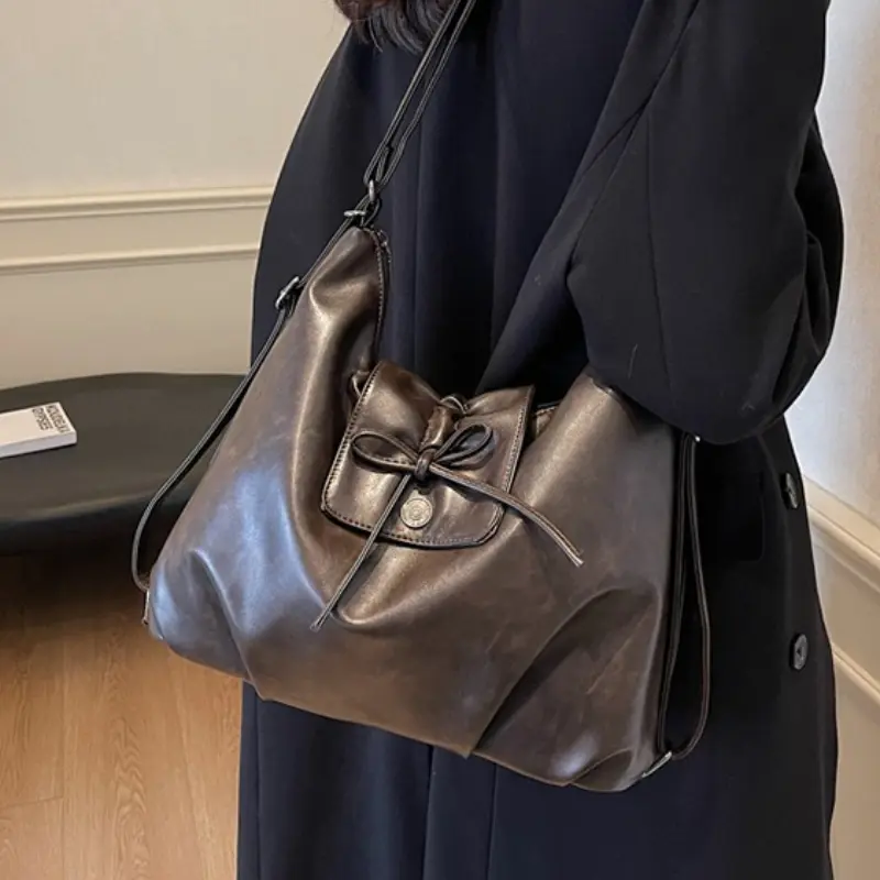 Vintage Fashion Large Capacity Shoulder Crossbody Bags For Women Multifunctional Women's Backpack 2025 Latest Designer Handbag