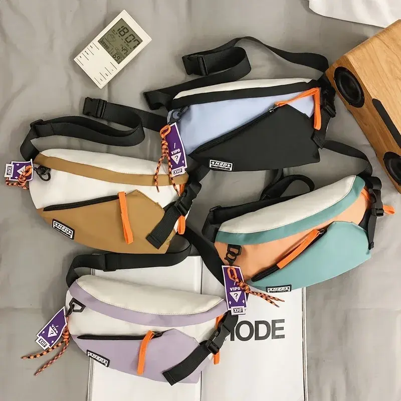 Chest Rig Bag Women Fanny Pack Streetwear Chest Bags Multi-function Unisex Nylon Hip Hop Waist Bag Phone Pocket Fanny Pack Men