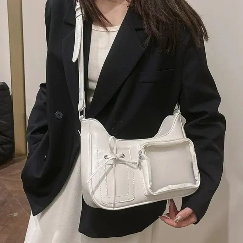 Japanese Harajuku Ita Bag Korean Transparent Retro Trend Y2K Shoulder Crossbody Bag Kawaii Girls Transparent Display Handbags