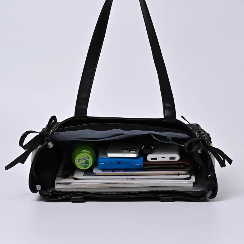 Japanese Kawaii Girls Itabag Large Capacity PU Leather Shoulder Bag 2025 Bow Ribbon Lolita JK Handbags Ita Bag Y2K Handbags