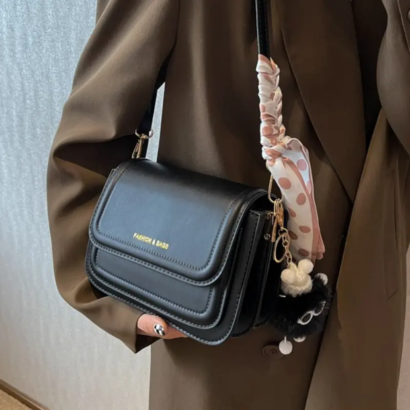 PU Leather Shoulder Bag for Women Fashion Underarm Crossbody Bags Small Square Satchel Handbag Luxury Designer Crossbody Bags
