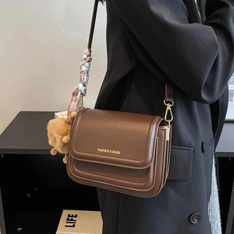 PU Leather Shoulder Bag for Women Fashion Underarm Crossbody Bags Small Square Satchel Handbag Luxury Designer Crossbody Bags