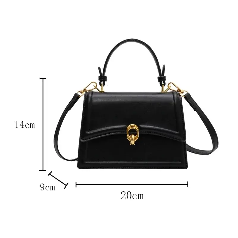 New Small PU Leather Crossbody Bags for Women 2025 Simple Totes Shoulder Bag Lady Luxury Brand Designer Handbags and Purses