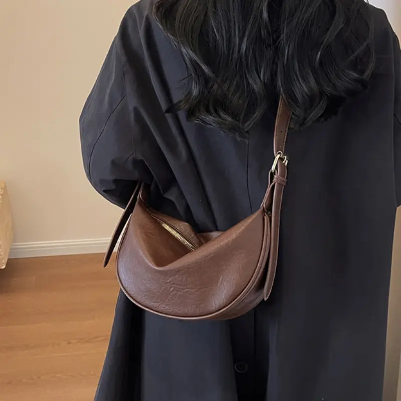 Crossbody Bags for Women Large Capacity Luxury Handbags Solid Soft Shoulder Bags Female Casual Travel Hobos Bag Vintage Sac New