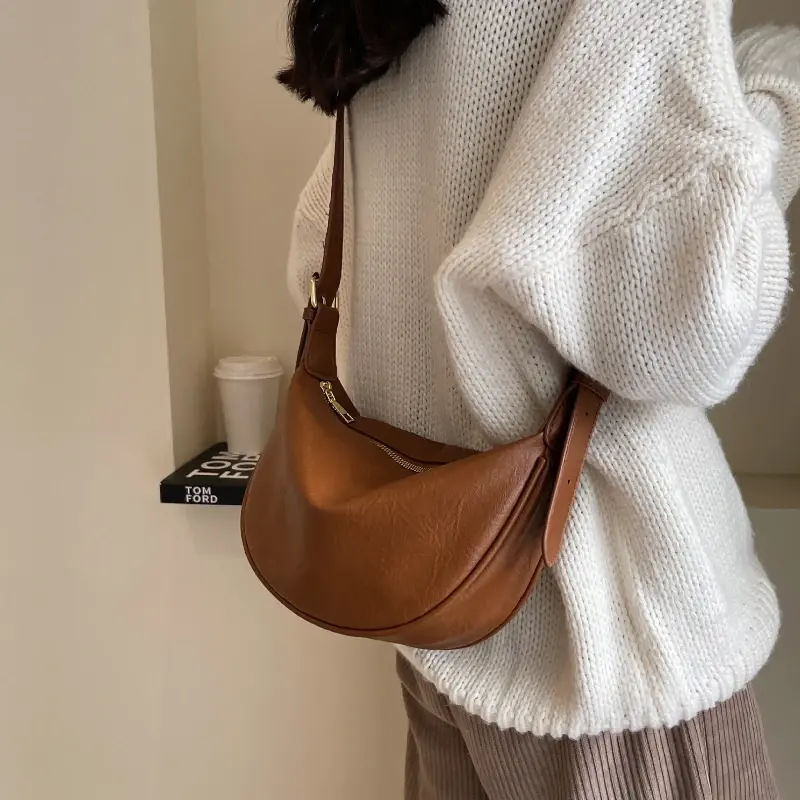 Crossbody Bags for Women Large Capacity Luxury Handbags Solid Soft Shoulder Bags Female Casual Travel Hobos Bag Vintage Sac New