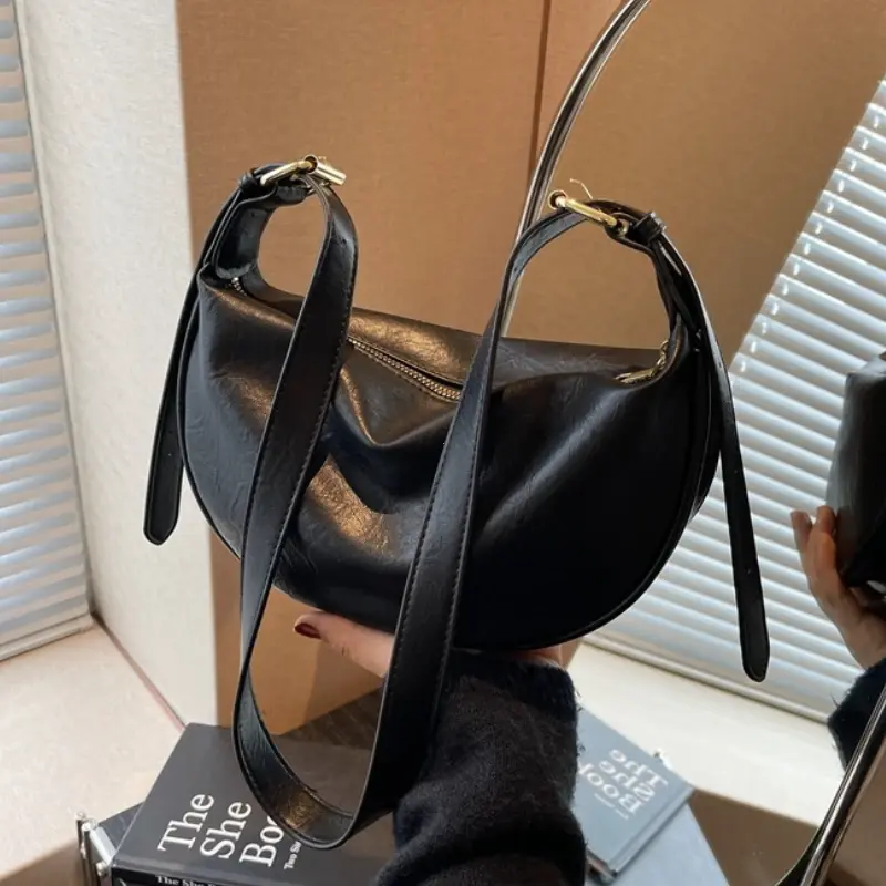 Crossbody Bags for Women Large Capacity Luxury Handbags Solid Soft Shoulder Bags Female Casual Travel Hobos Bag Vintage Sac New