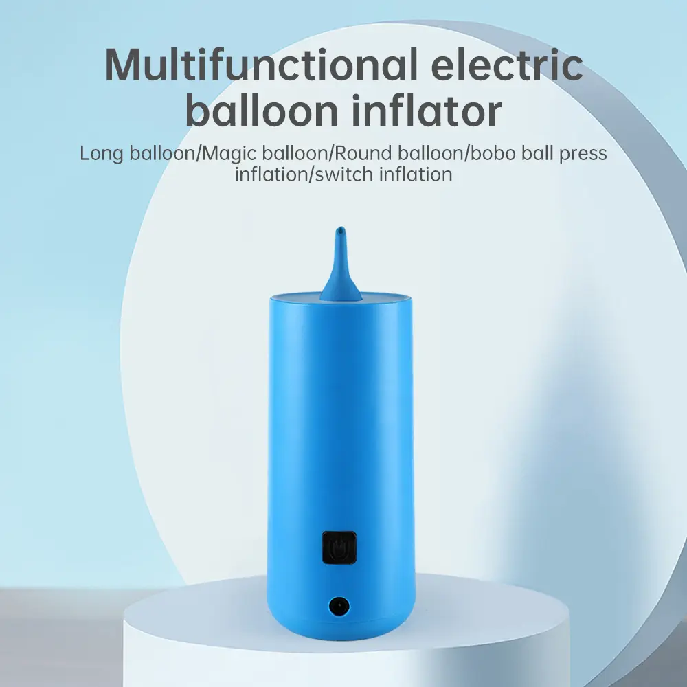 Mini Electric Balloon Pump Portable Balloon Blower Machine with Press and Auto Inflate Balloon Inflator Anti-slip Air Pump