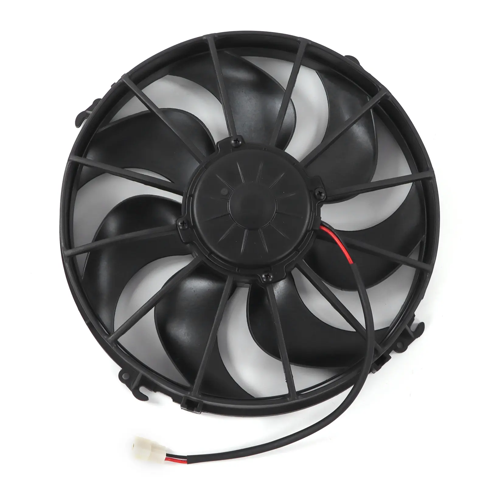 AC Condenser Fan AC Cooling Fan Car Air Conditioner Cooling Fan 24V 3200r/min Pull Type 7 Blades for Buses Trucks Oil Cooler Fan