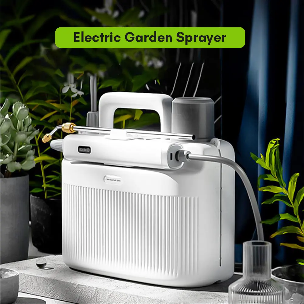 Automatic 5L Electric Garden Sprayer Pump Sprayer Rechargeable USB 2200mAh Battery Plant Mister with 2 Alternative Spray Lances