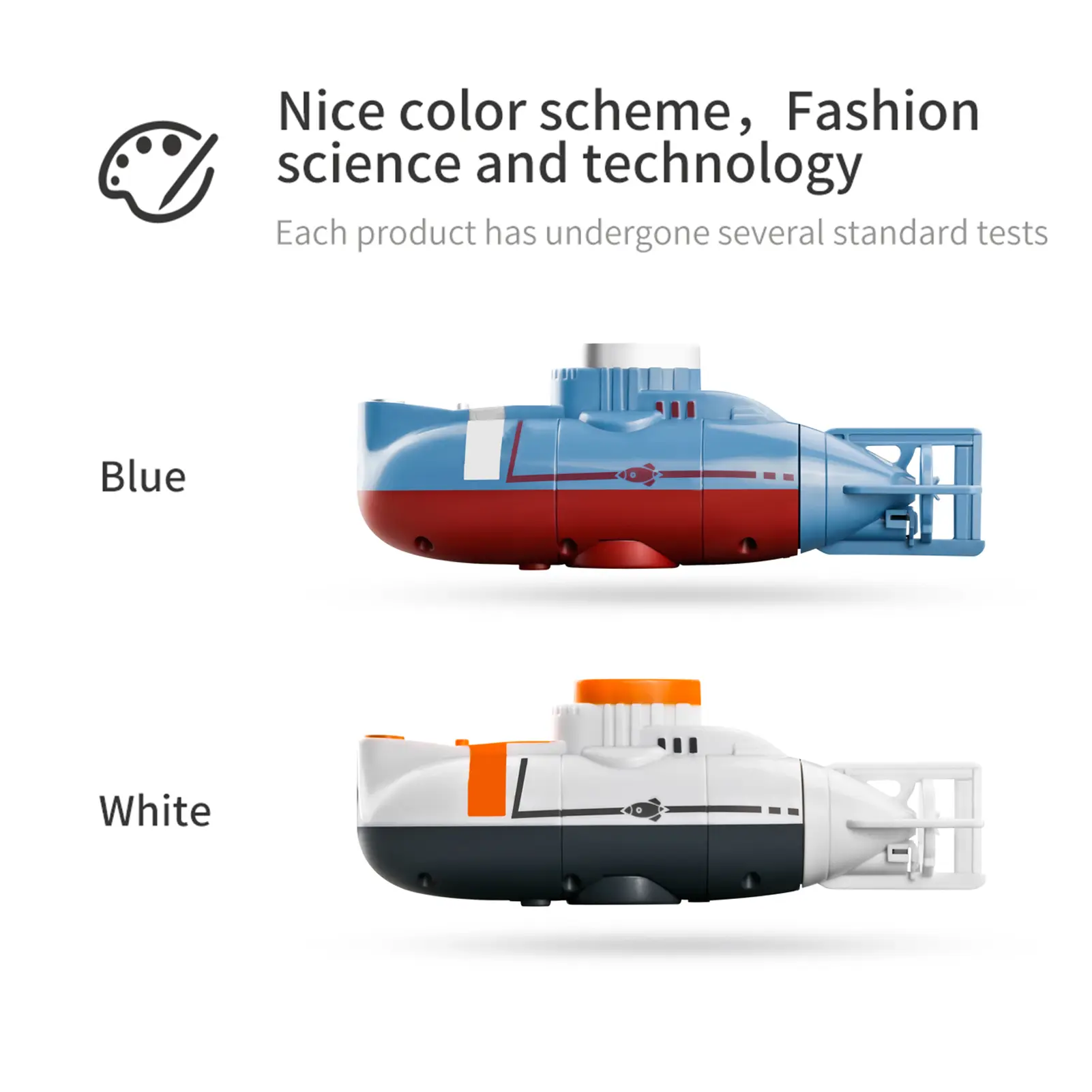 Mini RC Submarine 0.1m/s Speed Remote Control Boat Waterproof Diving Toy Simulation Model for Kids Christmas Gift  New Year Gift