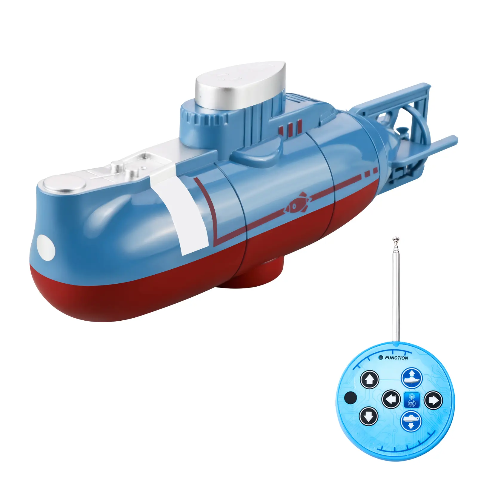 Mini RC Submarine 0.1m/s Speed Remote Control Boat Waterproof Diving Toy Simulation Model for Kids Christmas Gift  New Year Gift