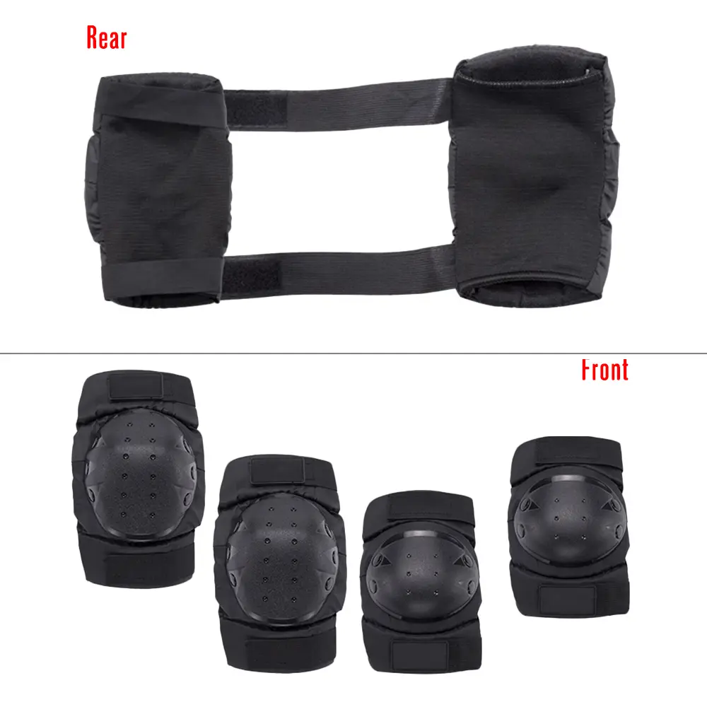 1 Pair Cycling Knee Brace and Elbow Guards Bicycle MTB Bike Motorcycle Riding Knee Support Protective Pads Guards Cycling Knee