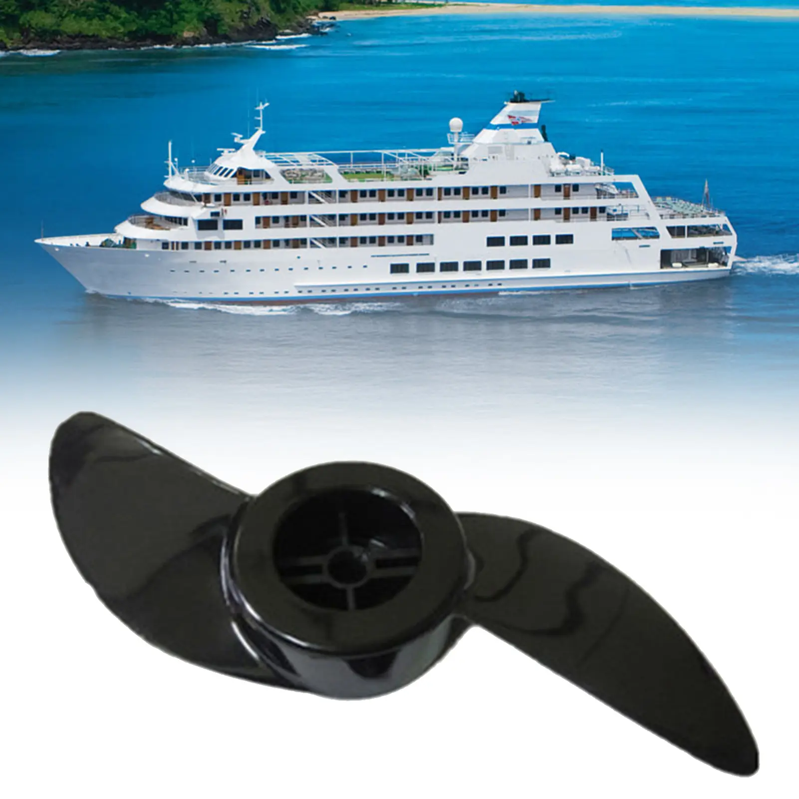 2 Blades Boat Propeller Outboard Motor Propeller Electric Trolling Motor Outboard Propeller for 32lb 46lb 40lb Boat Propeller