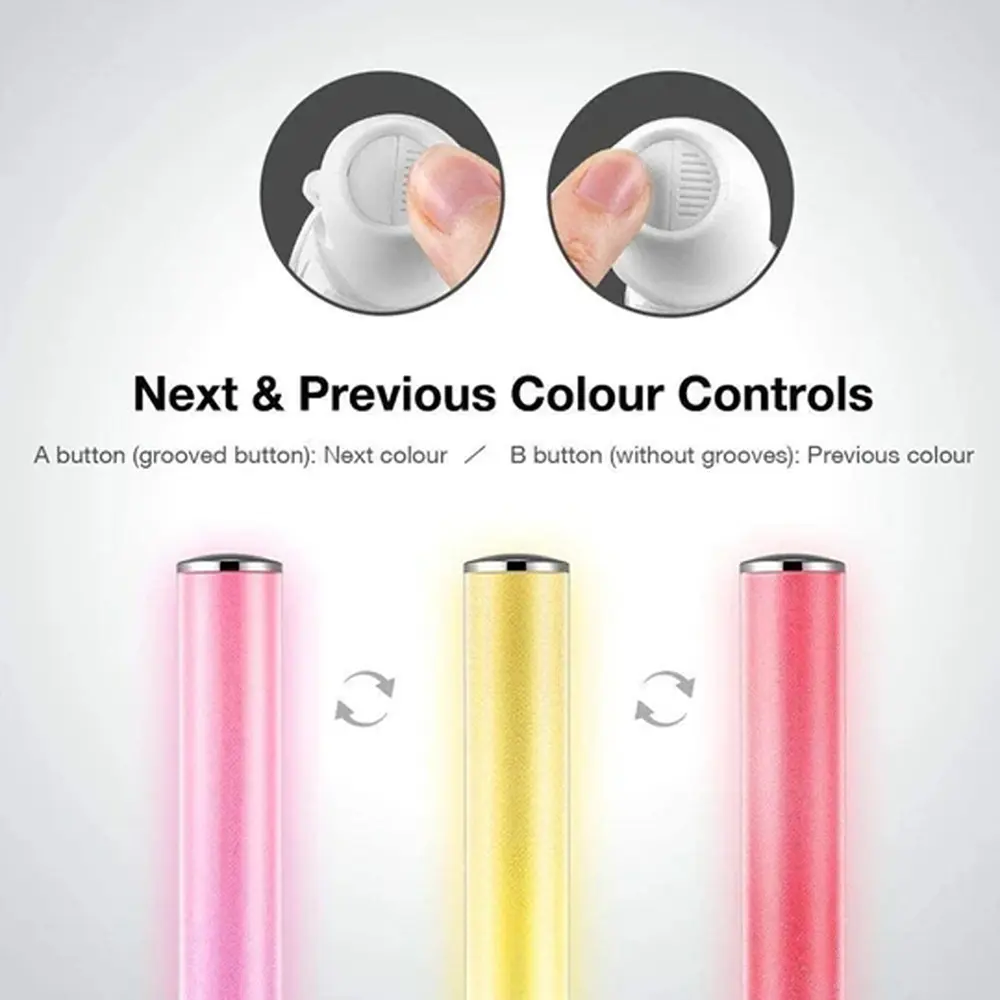 LED Light Sticks LED Glow Sticks 15 Colors Switchable Poi Glow Sticks for Parties Concerts Weddings Celebrations