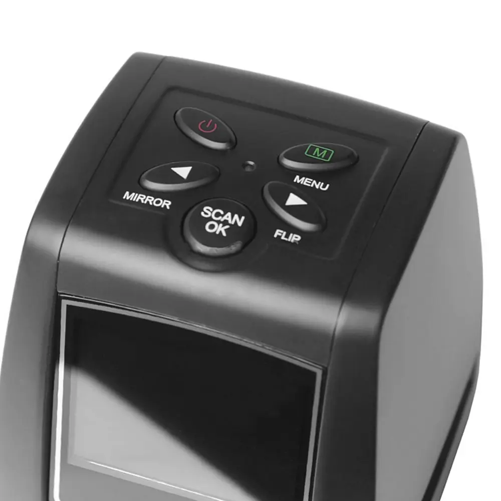 Protable Negative Film Scanner 35/135mm Slide Film Converter Photo Digital Image Viewer with 2.4" LCD Build-in Editing Software
