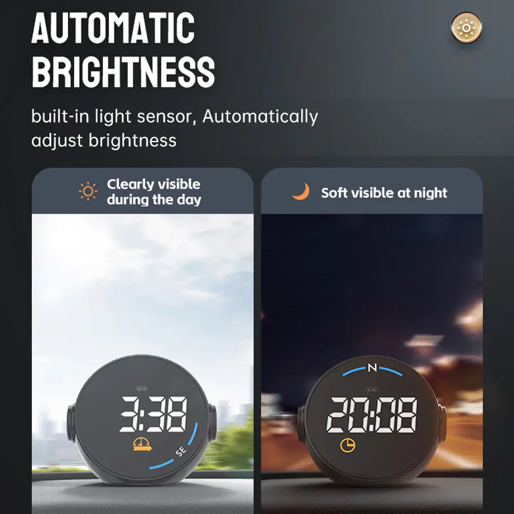 Car Global Position System Speedometer H600G Digital Display Speed Altitude Meter Car HeadUp Display Driving Speed /Altitude