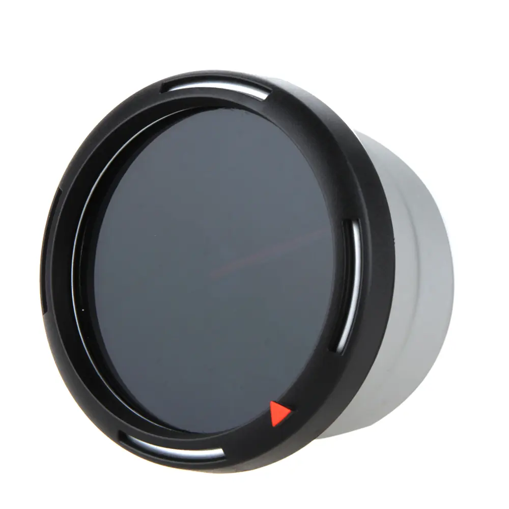 3.5'' Pointer Tachometer Kit Blue LED Pointer Display Tachometer Car Gauge Black Mirror Silver Ring