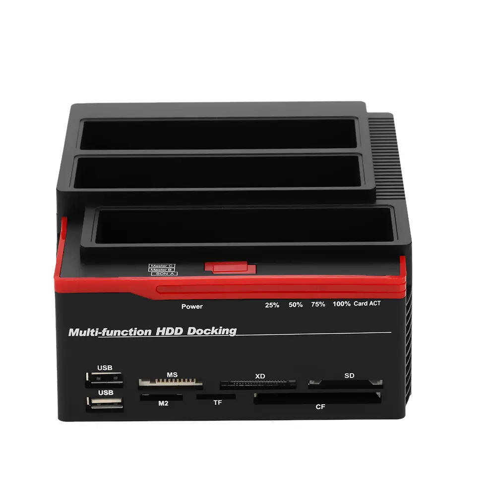 HDD Docking Station Multifunctional 2.5/3.5" IDE&SATA Hard Disk Base USB 3.0 HDD Docking Station Three-bay HDD Docking Station