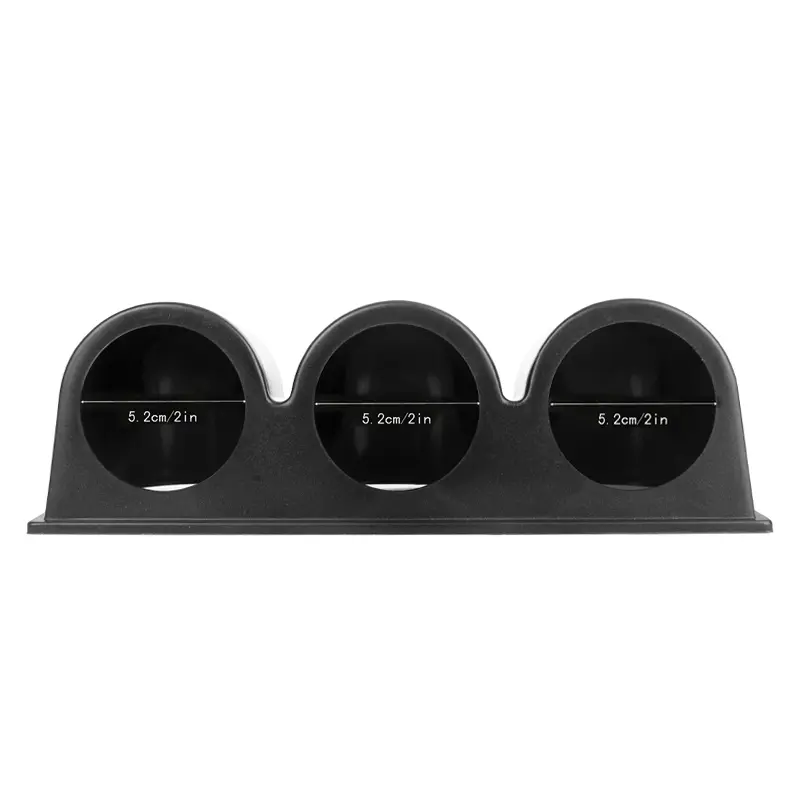 Triple Three Auto Car Gauge Meter Pod Holder Cup Mount Gauge Holder for Holding Three Automobile Gauges 2in/52mm Diameter