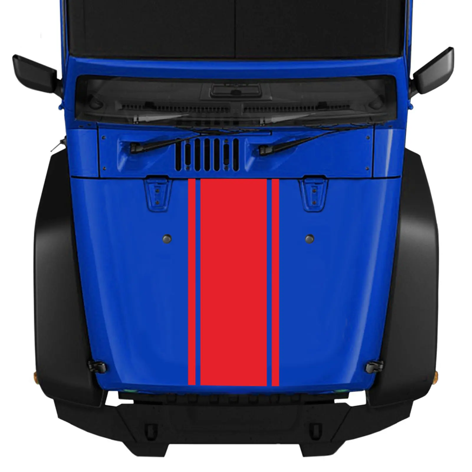 Car Hood Stripe Sticker Universal Auto Racing Stripes Body Side Vinyl Modified Stripe Decal Decoration Stripe Sticker
