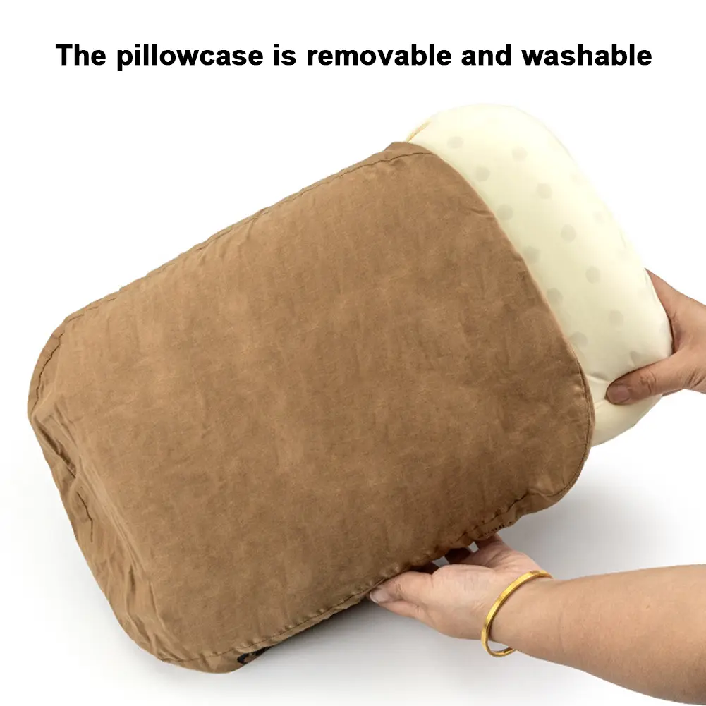 Soft Slow Rebound Memory Foam Pillow Outdoor Camping Travel Cervical Pillow Portable NoonBreak Pillow Neck Support Pillow Comfor