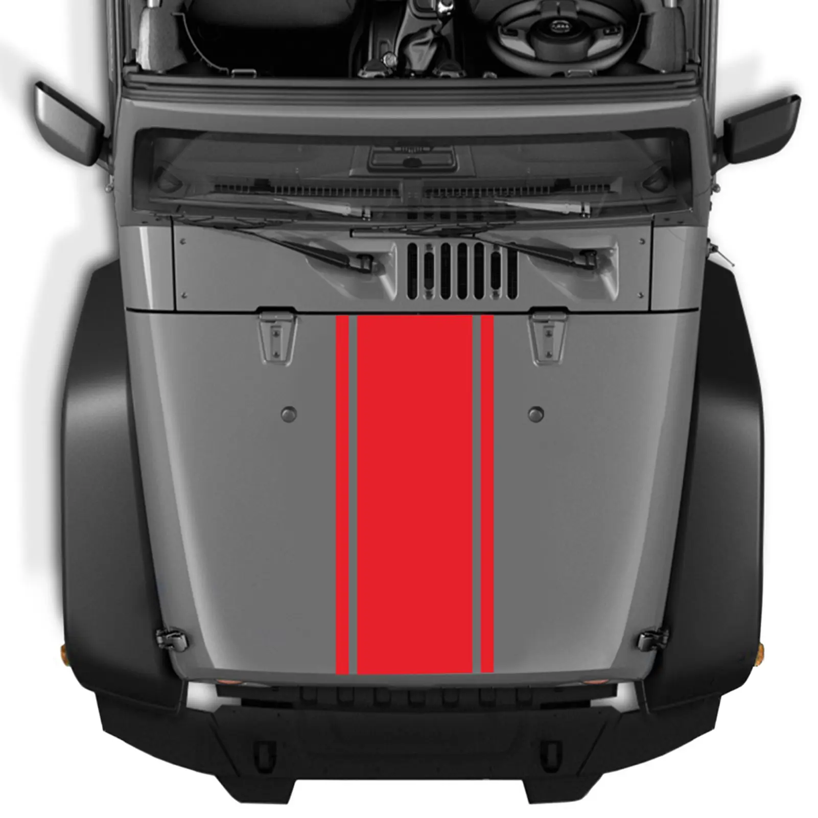 Car Hood Stripe Sticker Universal Auto Racing Stripes Body Side Vinyl Modified Stripe Decal Decoration Stripe Sticker
