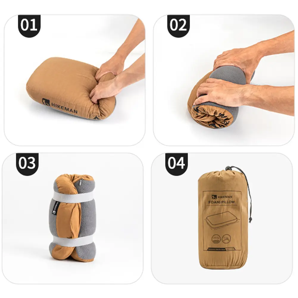 Soft Slow Rebound Memory Foam Pillow Outdoor Camping Travel Cervical Pillow Portable NoonBreak Pillow Neck Support Pillow Comfor