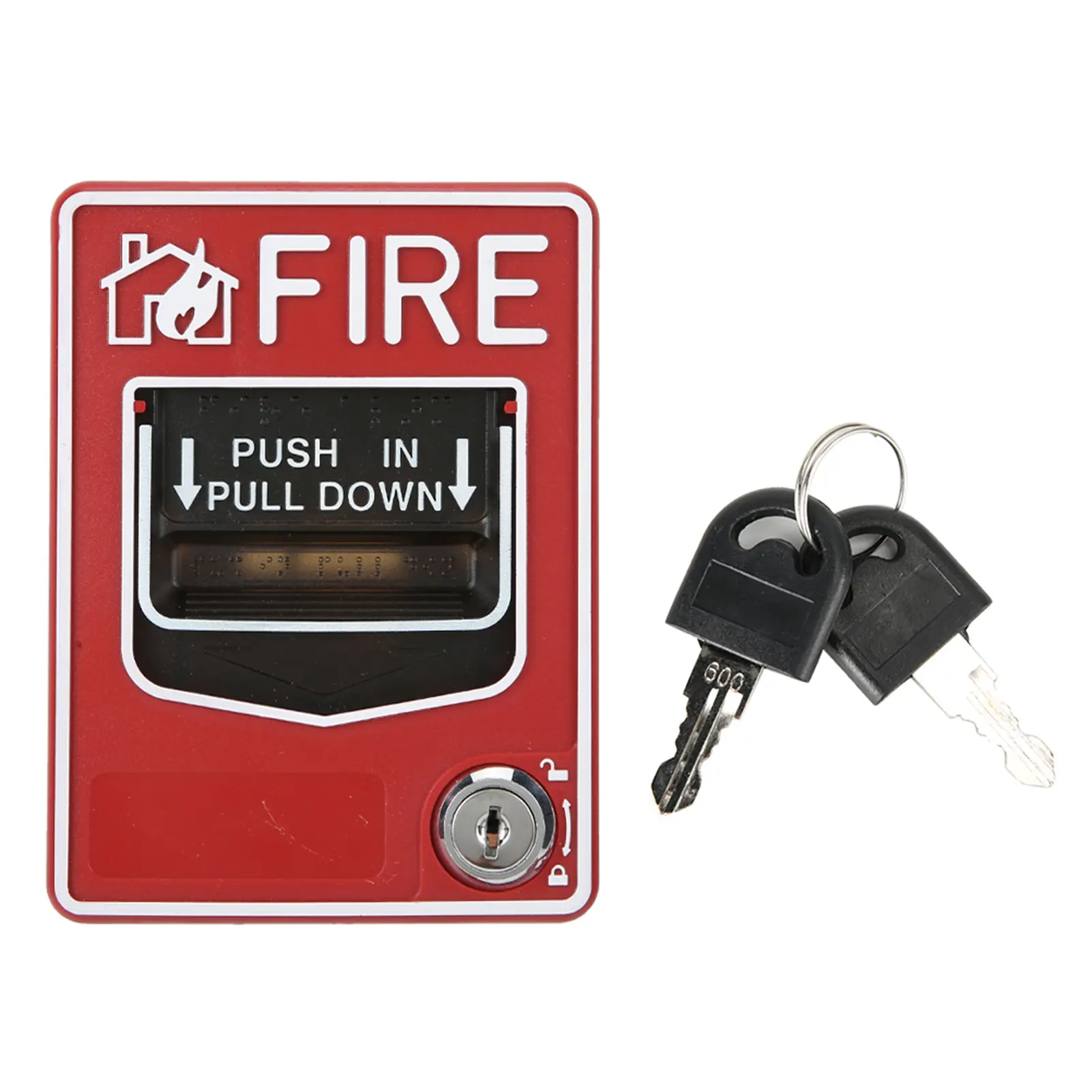 9-28VDC Manual Multiple Wire System Safety Fire Pull Station Alarm Button Call Point Safety Fire Alarm Button Manual Call Point