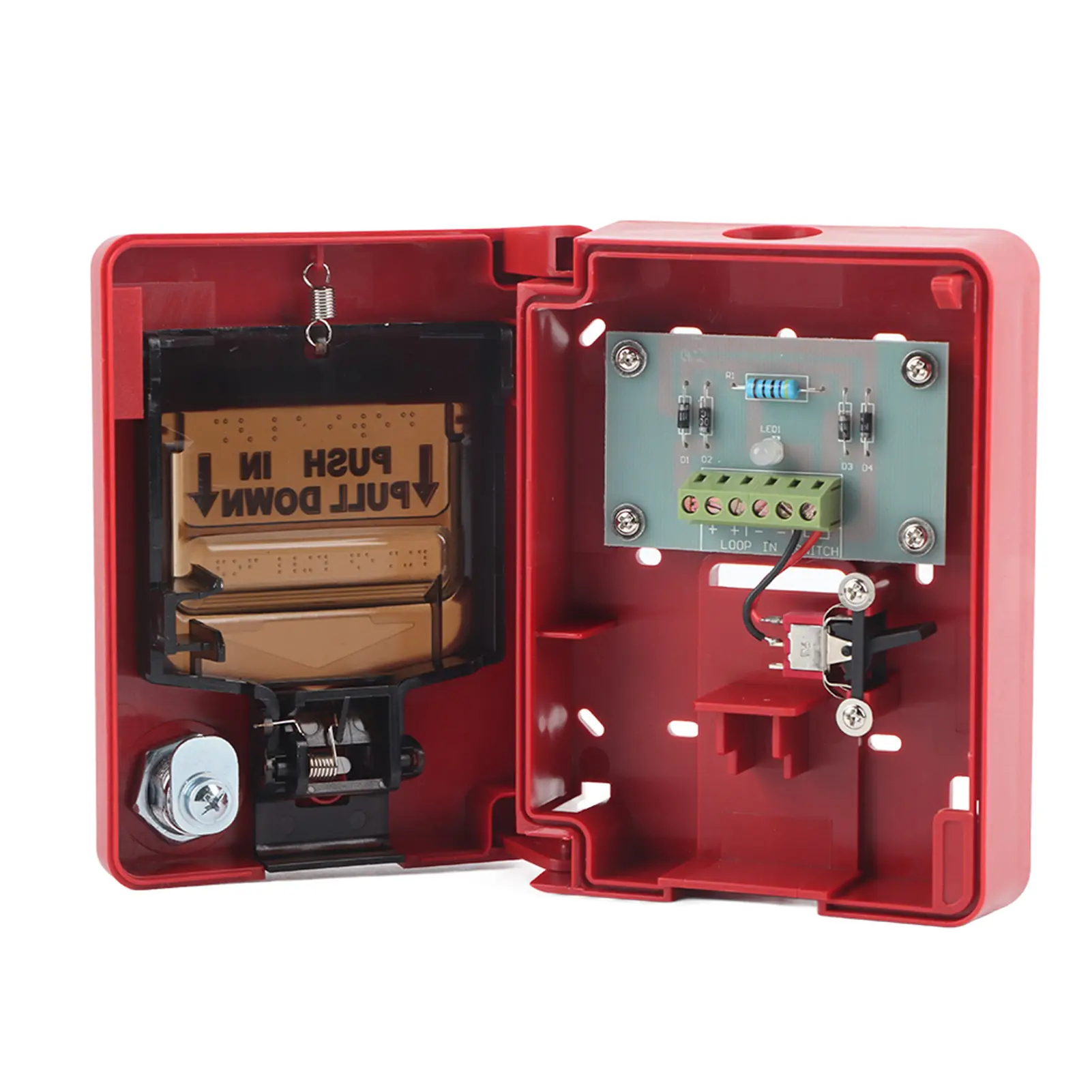 9-28VDC Manual Multiple Wire System Safety Fire Pull Station Alarm Button Call Point Safety Fire Alarm Button Manual Call Point