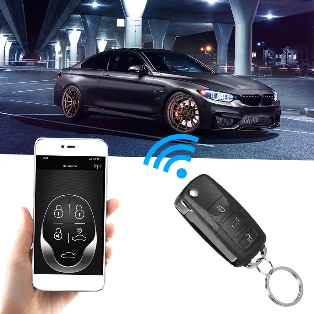 Universal Car Door Lock Trunk Release Keyless Entry System Central Locking Kit With Remote Control