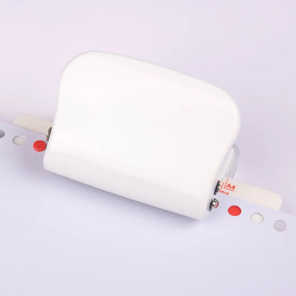 6-Hole Paper Punch Handheld Metal Hole Puncher 5 Sheet Capacity 6mm for A4 A5 B5 Notebook Scrapbook Diary Planner