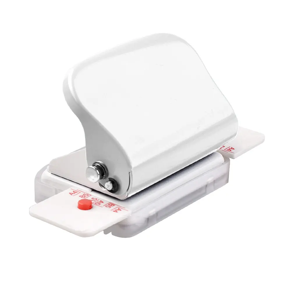 6-Hole Paper Punch Handheld Metal Hole Puncher 5 Sheet Capacity 6mm for A4 A5 B5 Notebook Scrapbook Diary Planner