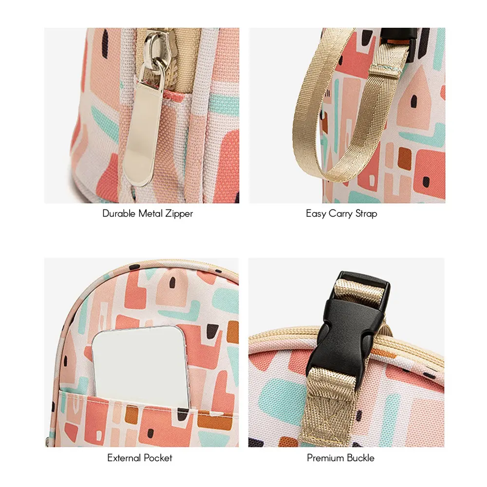 Breastmilk Cooler Bag Insulated Baby Bottle Bag Waterproof Baby Bottle Tote Bag Nursing Travel Bag 3 Layers Insulation