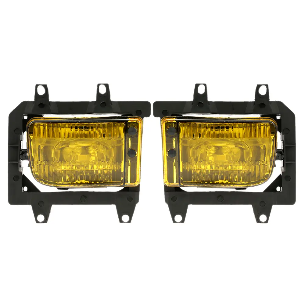 Pair of Left & Right Front Fog Light Transparent Plastic Lens Kit for BMW E30 3-Series 1985-1993
