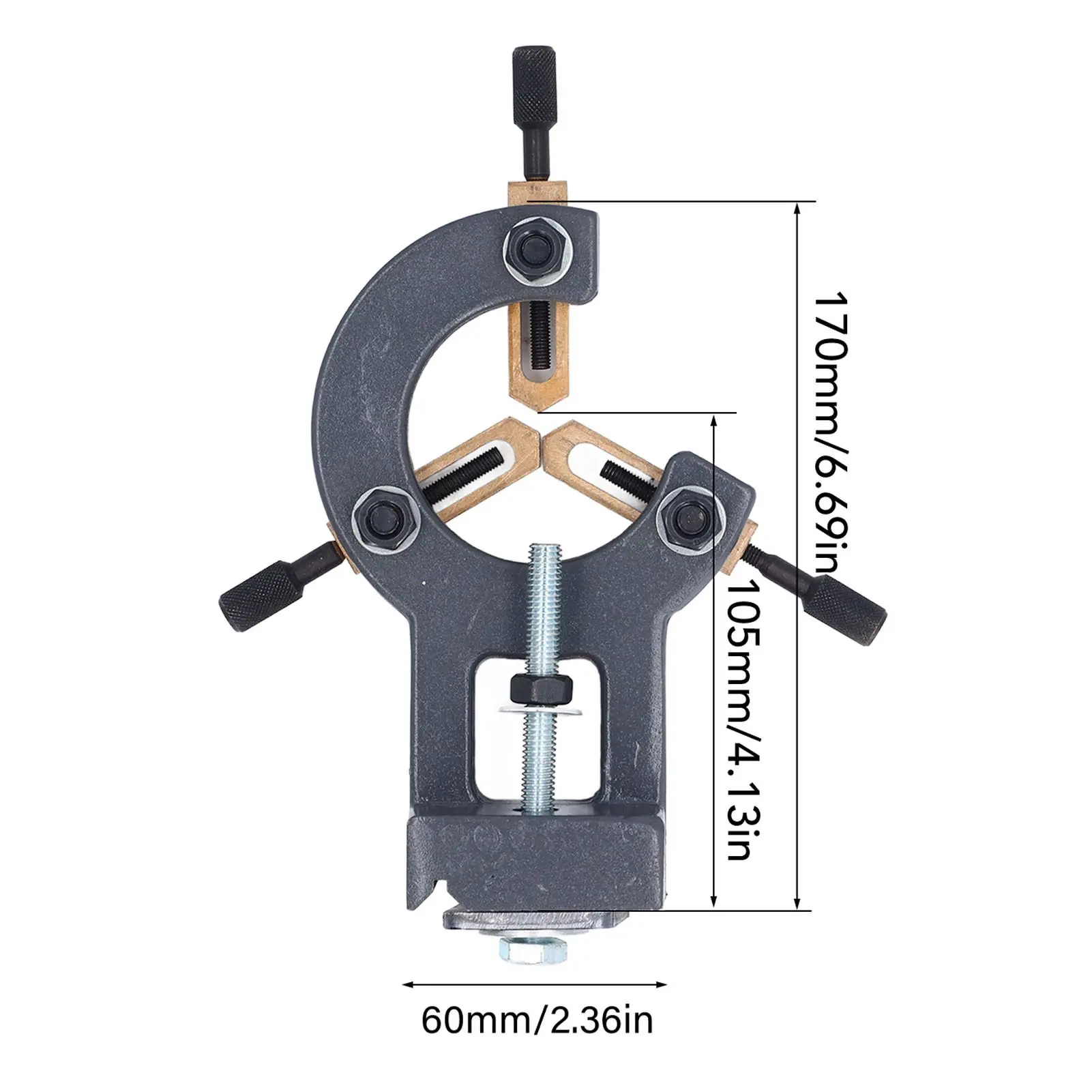 Mini Lathe Center Frame Aluminum Alloy Iron Copper Mini Lathe Steady Rest Widely Compatible Secure Support for 210x750 210x800