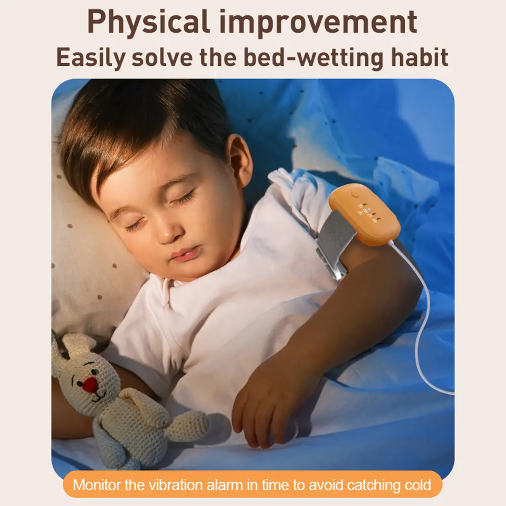 Wired Baby Bedwetting Alarm Pee Alarm for Boys Grils Kids Potty Training Elder Care Built-in Battery 3 Alarm Modes