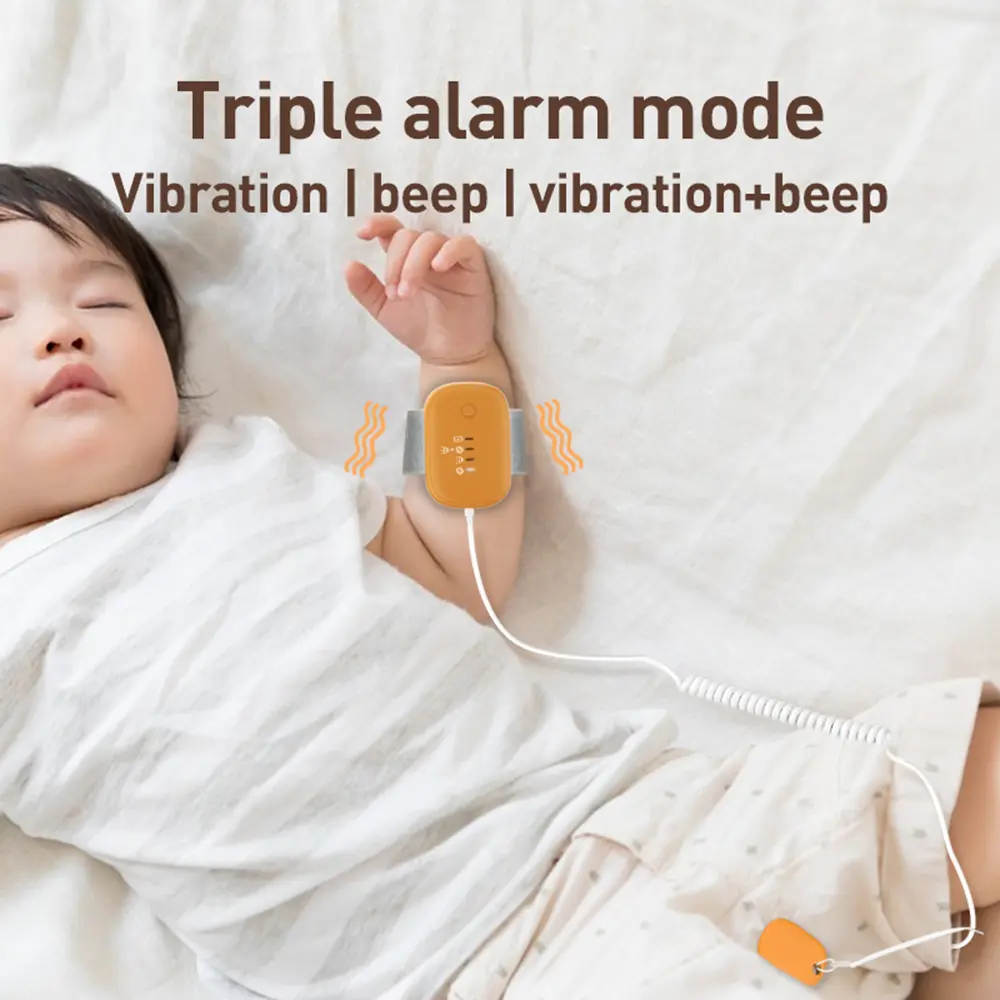 Wired Baby Bedwetting Alarm Pee Alarm for Boys Grils Kids Potty Training Elder Care Built-in Battery 3 Alarm Modes