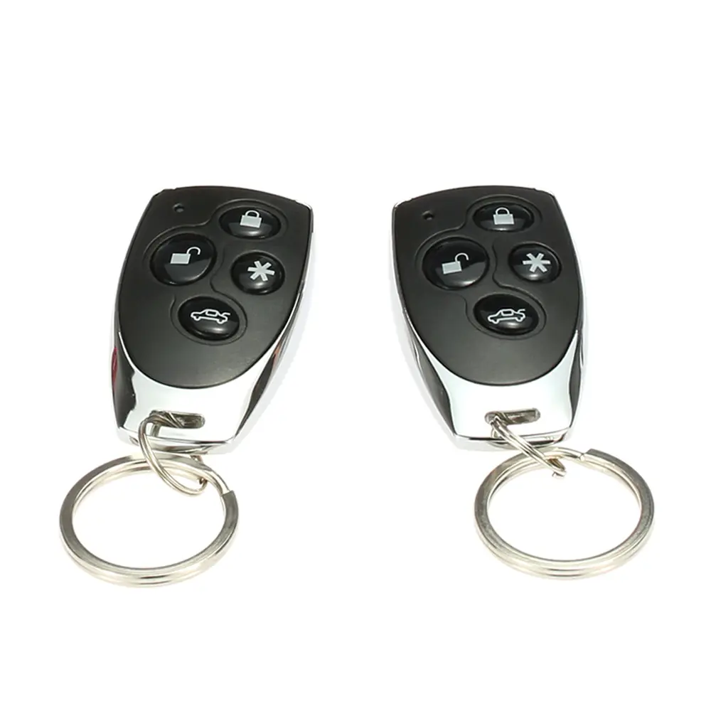 Universal Car Vehicle Security System Burglar Alarm Protection Anti-theft System 2 Remote