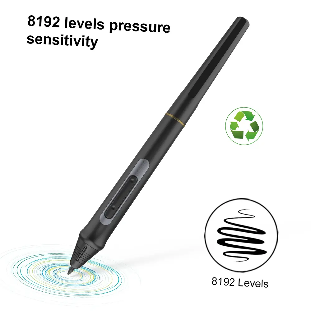 BOSTO Pen Digital Pen 8192 Levels Pressure Stylus Pen for BOSTO 13HD/16HD/16HDK/16HDT/22UX Graphics Monitor Drawing Tablet