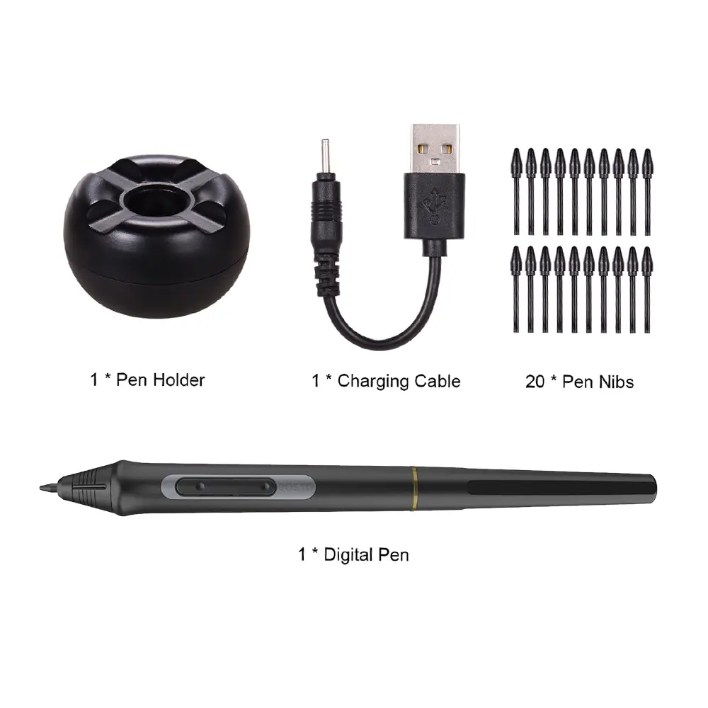 BOSTO Pen Digital Pen 8192 Levels Pressure Stylus Pen for BOSTO 13HD/16HD/16HDK/16HDT/22UX Graphics Monitor Drawing Tablet