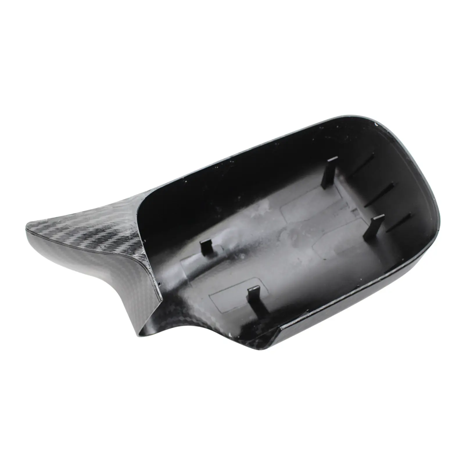 Side Door Mirror Cover Cap L&R Wing Door Rearview Mirror Covers Replacement for BMW E46 1998-2005